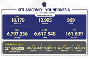 Kasus Baru Harian COVID-19 di Indonesia: 870