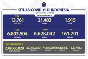 Kasus Baru Harian COVID-19 di Indonesia: 990