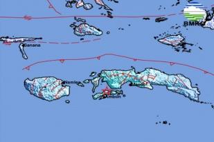 Gempa Bumi Berkekuatan 5,5 Gunjang Maluku