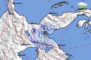 Gempa Bumi Dangkal Berkekuatan 4,3 Guncang Morowali Utara