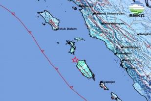 Gempa Bumi Berkekuatan 5,8 Guncang Mentawai