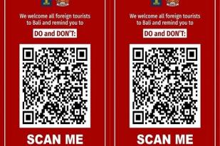 Wisatawan Asing Masuk Bali Wajib Scan Barcode tentang Kewajiban dan Larangan 