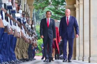 Kedatangan Jokowi Disambut Gubernur Jenderal Australia