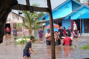 Banjir Akibat Hujan Deras di Halmahera Selatan, Beberapa Infrastruktur Publik Rusak