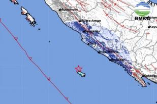 Gempa Bumi Berkekuatan 4,9 Guncang Enggano, Bengkulu