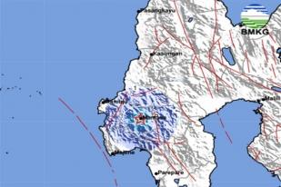 Gempa Bumi Dangkal Berkekuatan 4,1 Guncang Mamasa, Sulawesi Barat