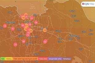 Kualitas Udara Tangerang Selatan Paling Buruk dan Tidak Sehat