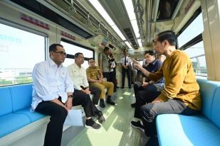 Jajal LRT Jabodebek, Jokowi: Pertama, Wajar Ada Kekurangan dan Perlu Perbaikan