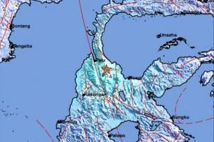 Dua Gempa Bumi Berkekuatan 5,3 Guncang Sulawesi Tengah