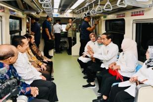 Jokowi Resmikan Moda Transportasi LRT Jabodebek