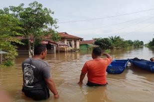 Seribu Lebih Mengungsi Akibat Banjir di Labuhan Batu, Sumatera Utara