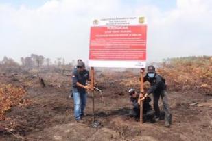 Gakkum KLHK Segel Empat Lokasi Karhutla di Lahan Perusahaan di Kalbar