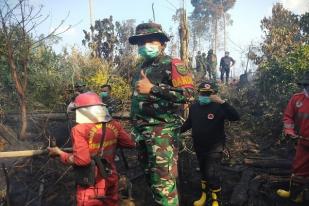 Tim Padamkan Kebakaran Hutan di Kabupaten Tebo, Jambi