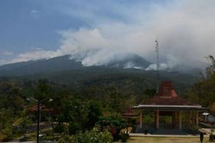 Kebakaran di Gunung Lawu Belum Dapat Dipadamkan