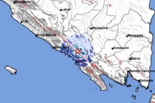 Gempa Bumi Dangkal Guncang Liwa, Lampung