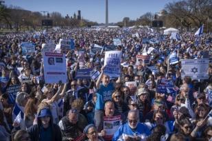 Puluhan Ribu Gabung dalam Pawai Dukung Israel di Washington DC, AS