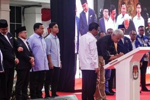 Parpol dan Capres-Cawapres Teken Komitmen Kampanye Pemilu Damai