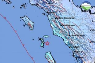 Gempa Bumi Berkekuatan 5,4 Mengguncang Wilayah Sumatera Barat