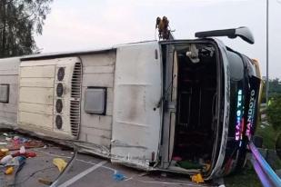 Supir Bus Jadi Tersangka Kasus Kecelakaan di Tol Cipali Yang Tewaskan 12  Penumpang