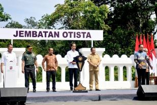 Jembatan Otista di Kota Bogor Diresmikan Presiden