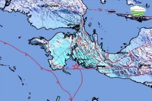 Gempa Bumi Berkekuatan 5,4 Guncang Kaimana, Papua Barat