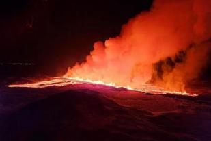 Gunung Berapi di Islandia Kembali Meletus