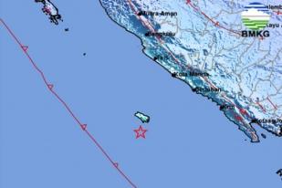 Gempa Bumi Berkekuatan 5,6 guncang Enggano, Bengkulu