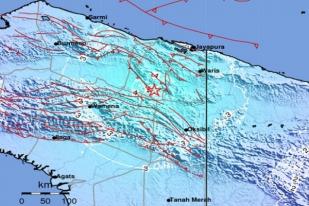 Gempa Bumi Berkekuatan 5,7 Guncang Wamena, Papua Pegunungan