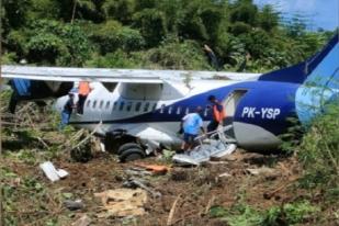 Pesawat Trigana Air Tergelincir di Bandara Kamanap Serui, Papua, 42 Penumpang Selamat