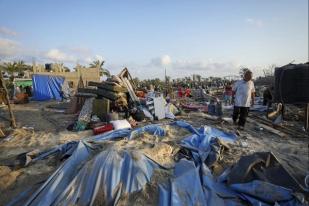 Warga Palestina: Serangan Israel di Kamp Tenda Zona Kemanusiaan Gaza, 40 Tewas