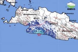 Gempa Bumi Berkekuatan 4,4 Guncang Wialayh Sukabumi, Jawa Barat