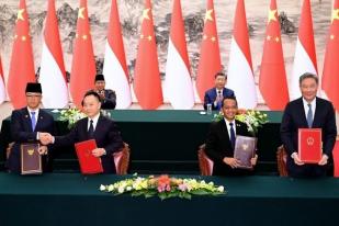 Indonesia dan China Tandatangani Beberapa  Kesepakatan Kerja Sama