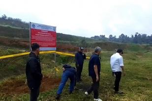 KLH Segel dan Berhentikan Pembangunan di KEK Lido oleh PT MNC Land Lido, di Bogor, Jawa Barat