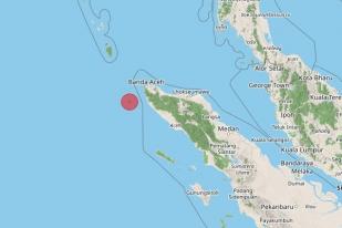 Gempa Bumi Berkekuatan 5,2 Guncang  Wilayah Aceh