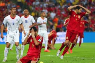 Spanyol Pulang Kampung Usai Dipermalukan Cile 0-2