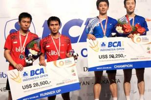 Ganda Korea Bungkam Istora, Hendra dan Ahsan Kalah