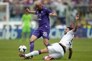 Cedera Lutut Mario Gomez Pengaruhi Fiorentina, Hanya Imbang 1-1 Lawan Cagliari