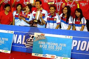 Tim Putri Trisakti Sabet Juara Bulu Tangkis 2014  