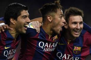 Para Penyerang Barcelona Bagi Rata Gol ke Gawang Atletico