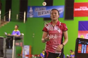 Pebulutangkis Vehrenica Gembira Pertama Kali Masuk Semi Final  