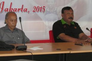 Pesepak Bola Indonesia SEA Games 2015 Berlatih di Bandung