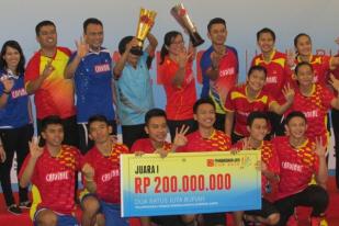 PB Mutiara Menjuarai Bulu Tangkis Beregu Pembangunan Jaya Cup 2015