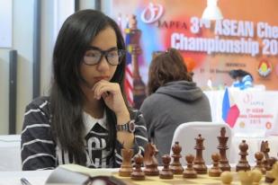 Chelsie Urutan Ketiga Klasemen Sementara Putri Catur ASEAN