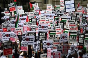 Demonstran Manchester Ancam Toko Penjual Produk Israel