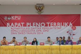 KPU Gelar Rapat Pleno DPT Tahun 2014