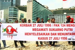 Para Korban 27 Juli Demonstrasi Tuntut Tuntaskan Kasus 