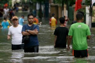 Akses Jalan Pondok Jaya Putus Akibat Banjir