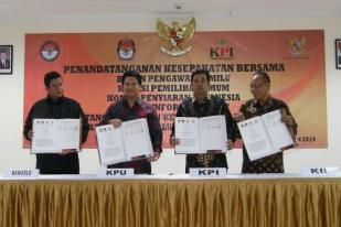 KPU, Bawaslu, KPI dan KIP Sepakati Aturan Kampanye di Media 