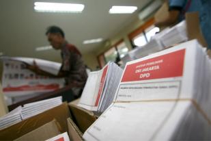 Pelipatan Kertas Suara KPUD Jakarta Selatan