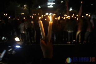 Relawan Jokowi Gelar Aksi Seribu Lilin Kejujuran untuk KPU